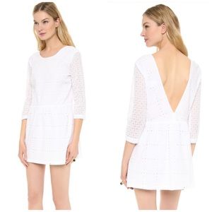 Roseanna White Lace 3/4 Sleeve Mini Dress Annika Dress